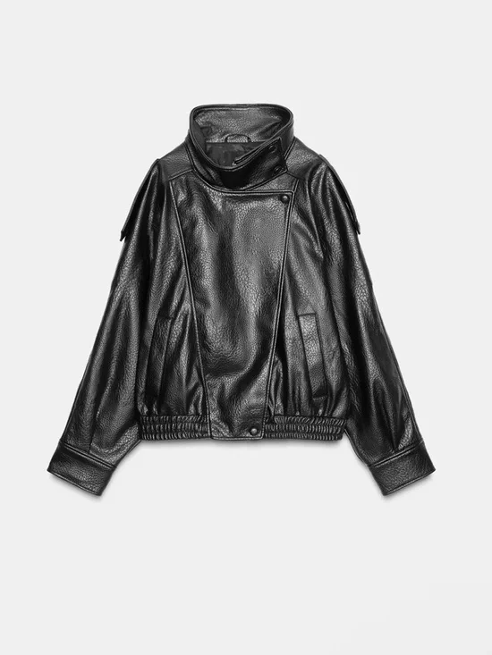 Faux Leather Jacket ZARA NWOT - Picture 3 of 4